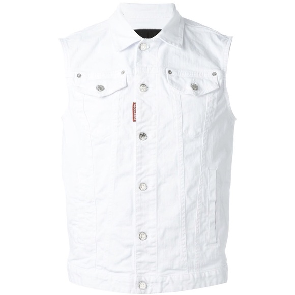 DSQUARED Other - NWT Dsquared2 Denim Sleeveless Jean Jacket Italy